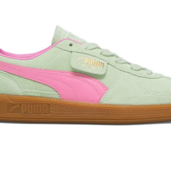 New/Never Worn Puma Palermo Mint Green and Pink Sneakers - Fresh Mint/Fast Pink - Picture 5 of 6